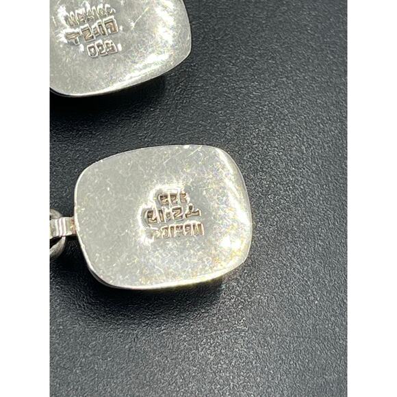 Vintage Mexico Sterling Silver Taxco Jasper Stone Dangle Earrings TZ-17
23.4g - Picture 10 of 12